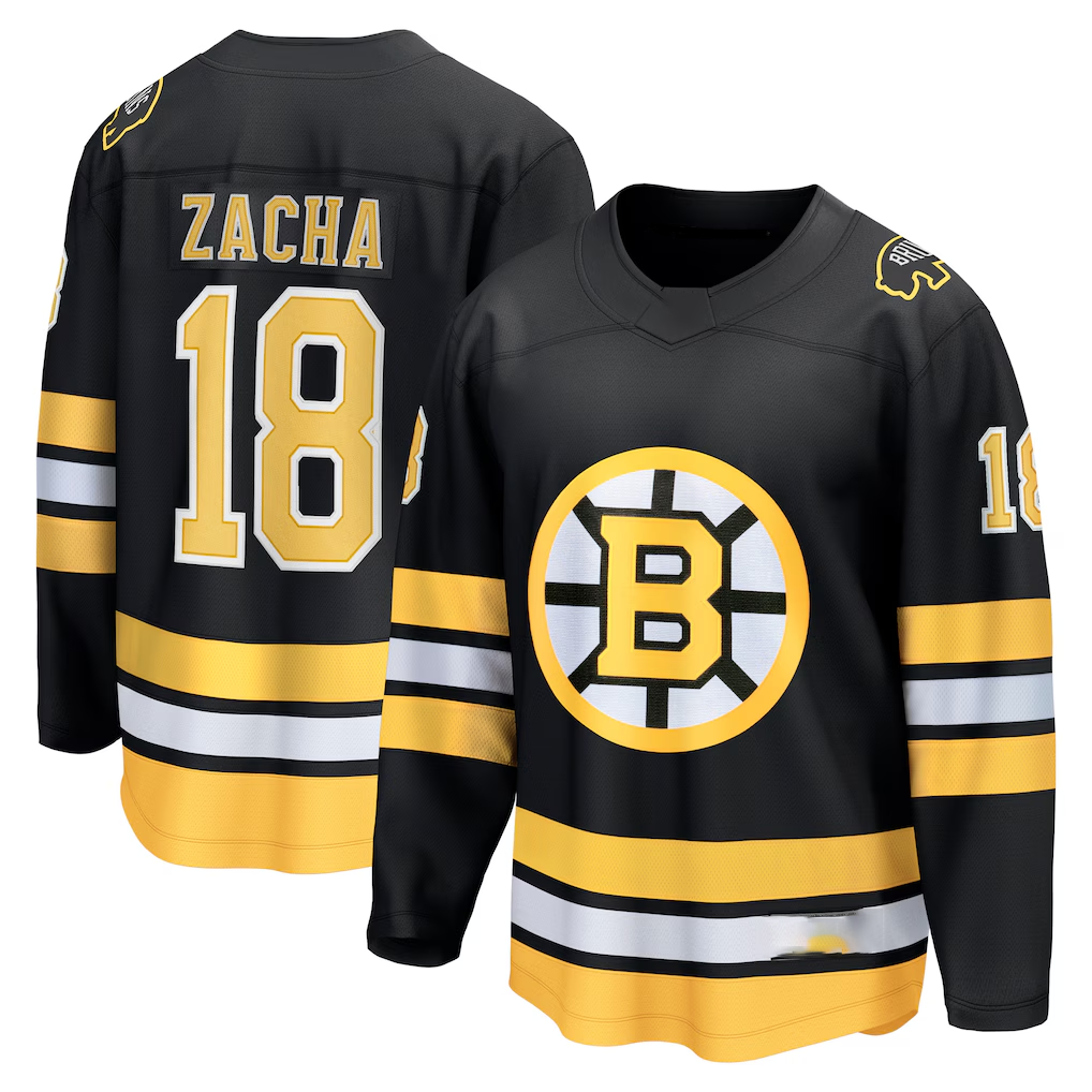 Gdoa B.Bruins #18 Pavel Zacha Black Home Breakaway Player Stitched Jerseys