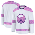 Gdoa B.Sabres White 2024 Hockey Fights Cancer Practice Stitched Jerseys