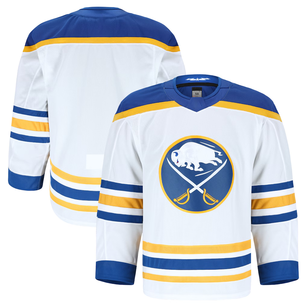 Gdoa B.Sabres White Away Authentic Pro Stitched Jerseys