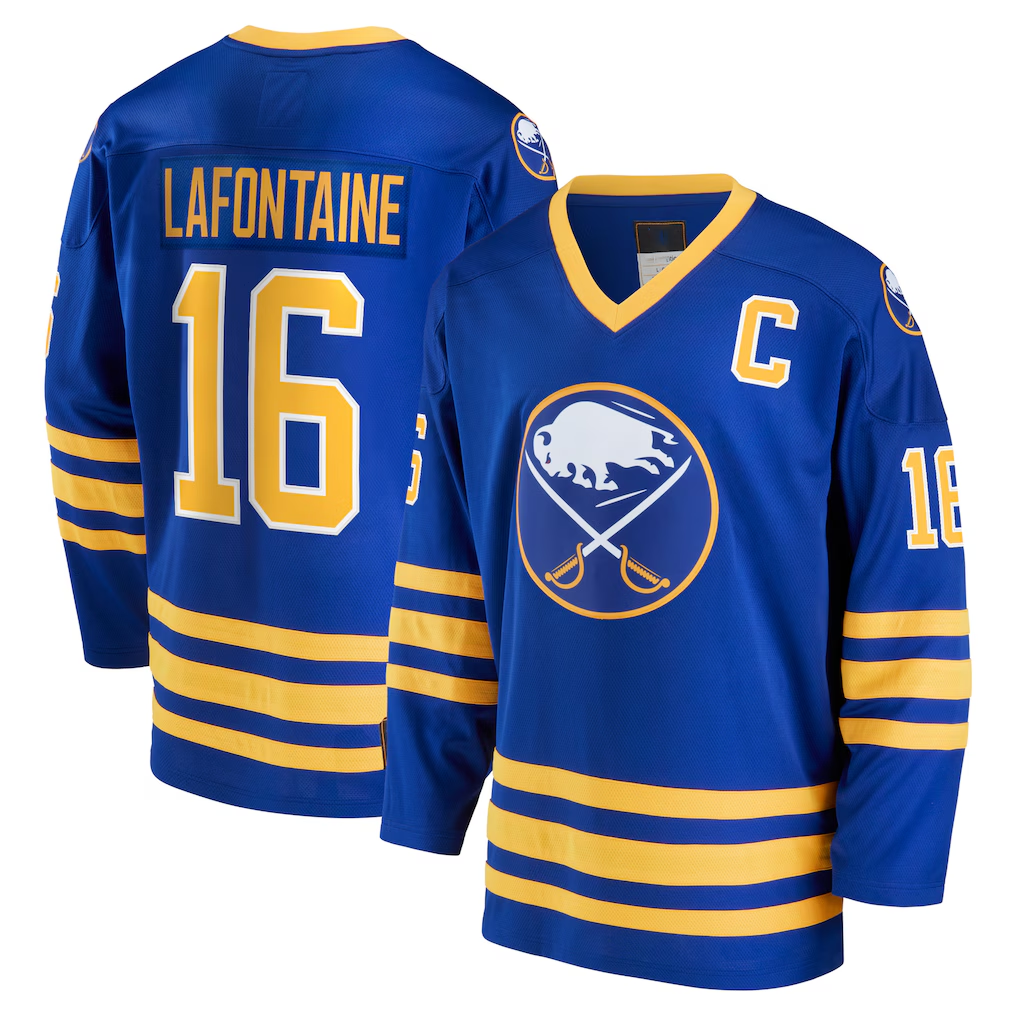 Gdoa B.Sabres #16 Pat LaFontaine Royal Breakaway Retired Player Stitched Jerseys