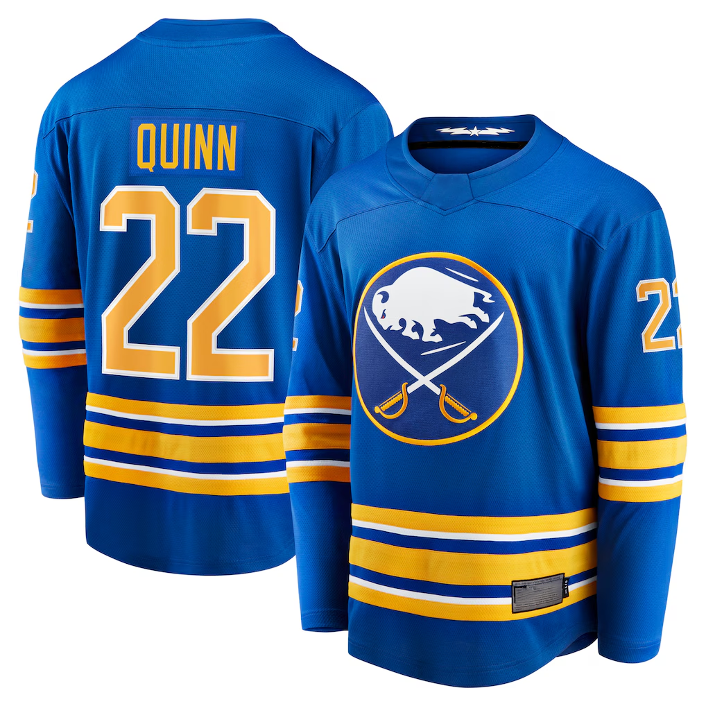 Gdoa B.Sabres #22 Jack Quinn Royal Home Breakaway Stitched Jerseys
