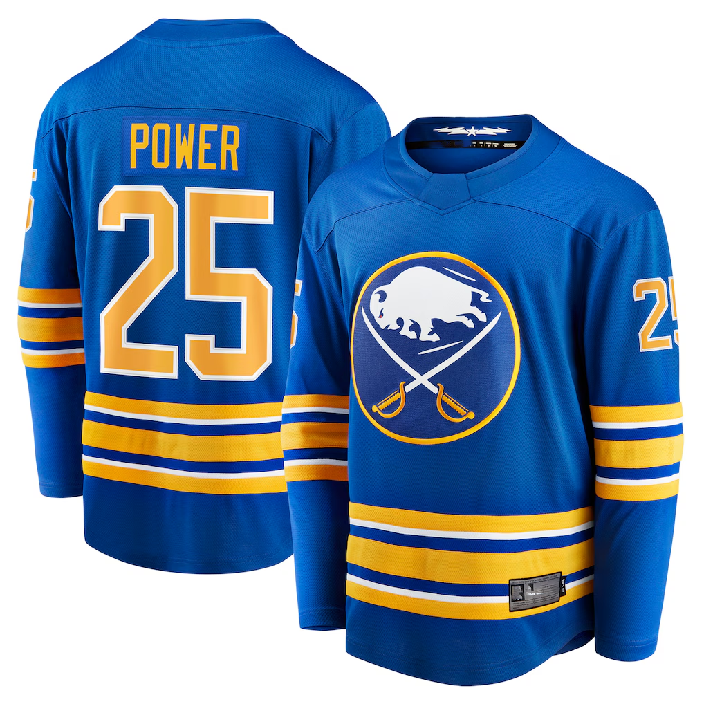 Gdoa B.Sabres #25 Owen Power Royal Home Breakaway Player Stitched Jerseys