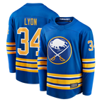 Gdoa B.Sabres #34 Alex Lyon Royal Home Breakaway Stitched Jerseys
