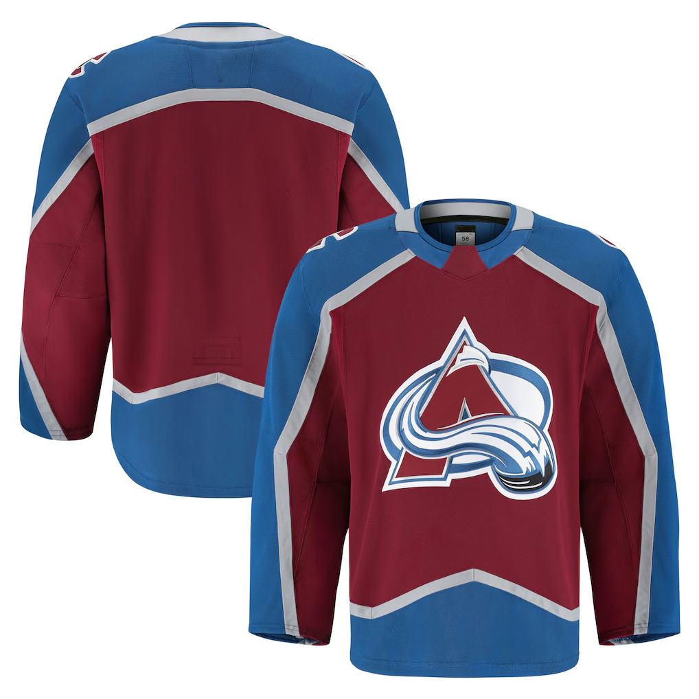 Gdoa C.Avalanche Burgundy Home Authentic Pro Jerseys