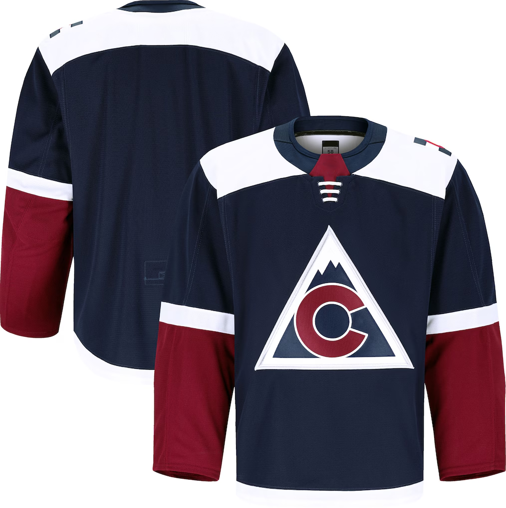 Gdoa C.Avalanche Navy Alternate Authentic Pro Jerseys