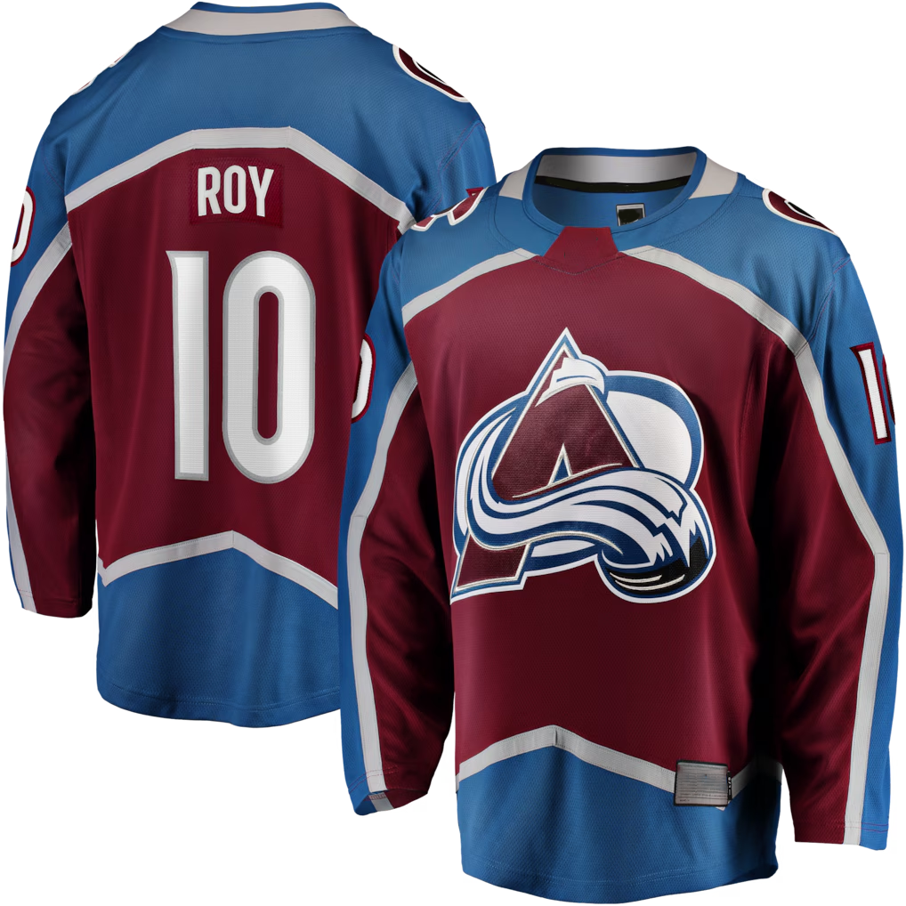 Gdoa C.Avalanche #10 Nicolas Roy Burgundy Home Breakaway Jerseys