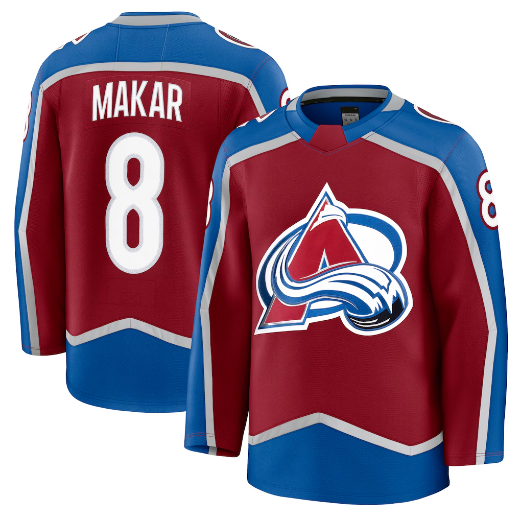 Gdoa C.Avalanche #8 Cale Makar Burgundy Home Premium Jerseys