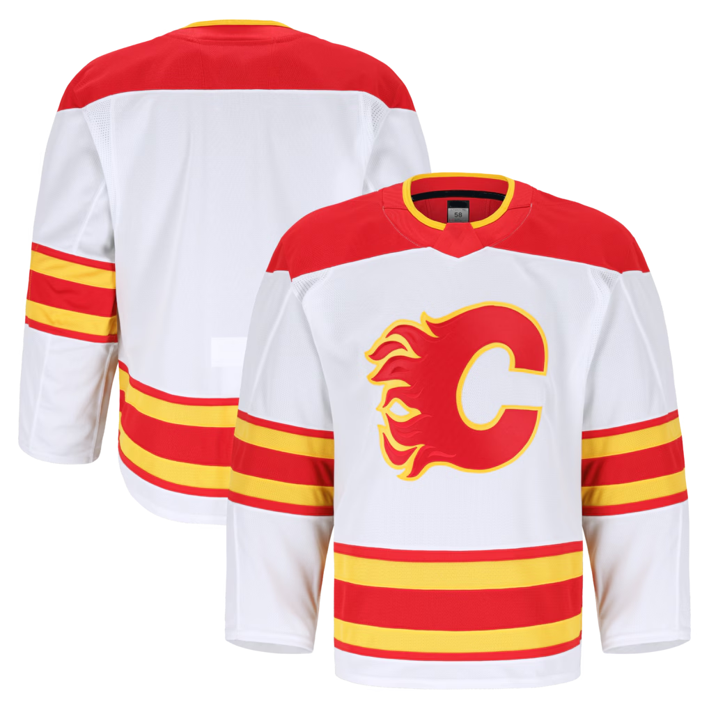 Gdoa C.Flames White Away Authentic Pro Jerseys