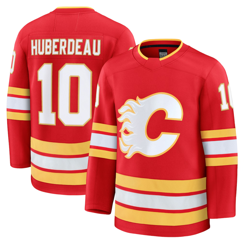 Gdoa C.Flames #10 Jonathan Huberdeau Red Home Breakaway Player Jerseys