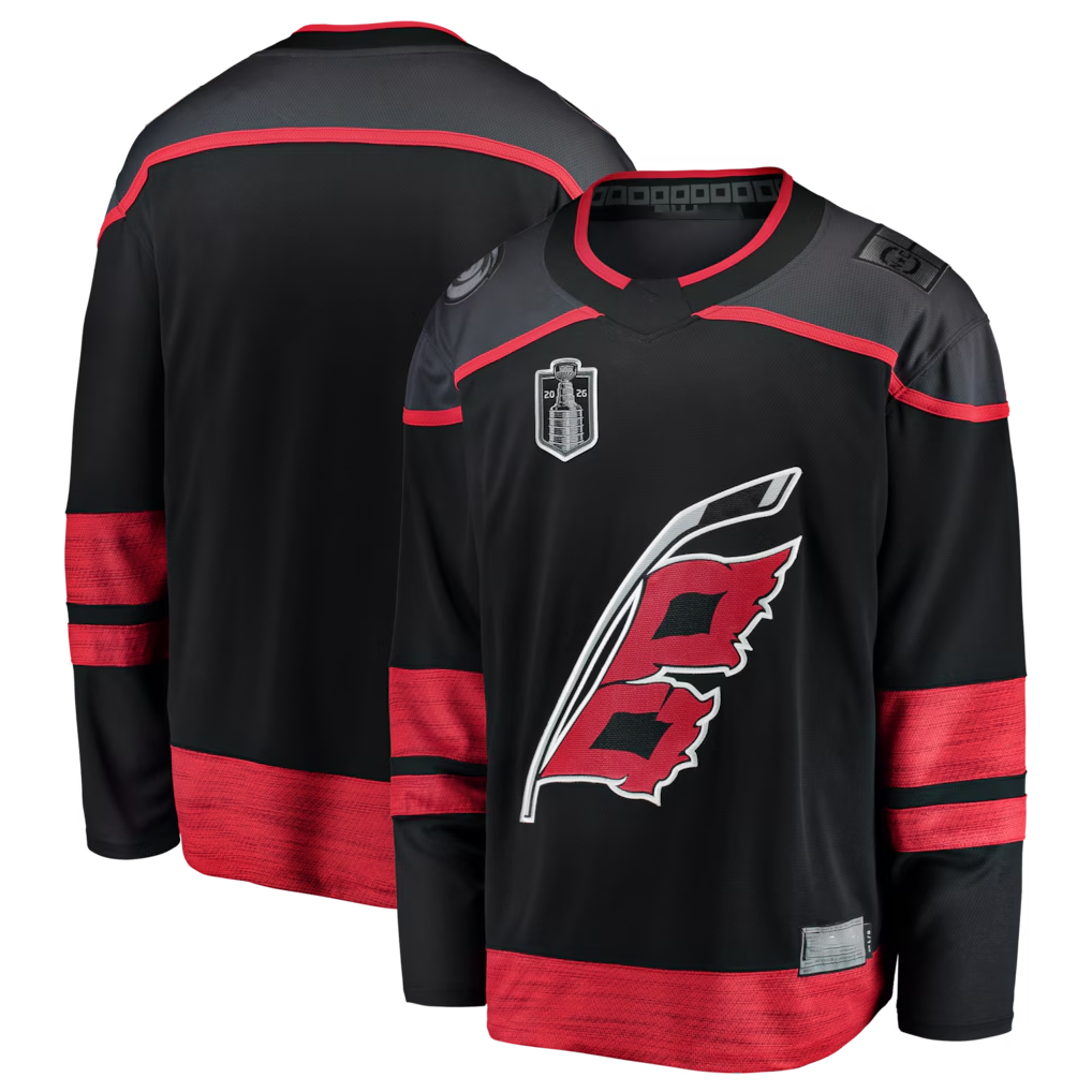 Gdoa C.Hurricanes Black 2026 Stanley Cup Final Home Breakaway Stitched Jerseys