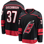 Gdoa C.Hurricanes #37 Andrei Svechnikov Black Home Breakaway Stitched Jerseys