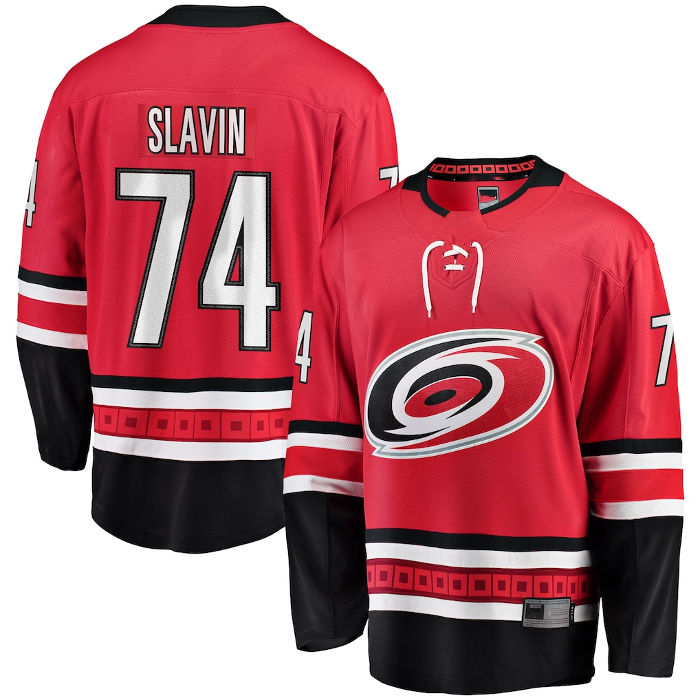 Gdoa C.Hurricanes #74 Jaccob Slavin Red Alternate Breakaway Player Stitched Jerseys