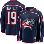Gdoa CB.Jackets #19 Adam Fantilli Navy Home Premier Breakaway Player Jersey