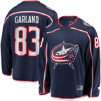 Gdoa CB.Jackets #83 Conor Garland Navy Home Breakaway Jersey