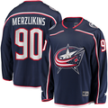 Gdoa CB.Jackets #90 Elvis Merzlikins Navy Home Breakaway Player Jersey