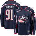 Gdoa CB.Jackets #91 Kent Johnson Navy Home Breakaway Jersey