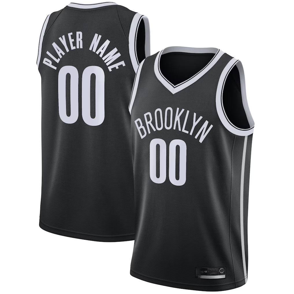 Johmsee Custom B.Nets Black Swingman Custom Jerseys - Icon Edition