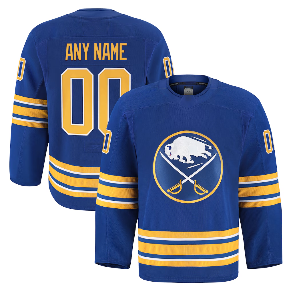 Gdoa Custom B.Sabres Royal Home Authentic Pro Stitched Jerseys