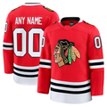 Gdoa Custom C.Blackhawks Red Home Premium Jerseys