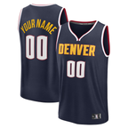 Edoa Custom D.Nuggets Navy Fast Break Jerseys - Icon Edition