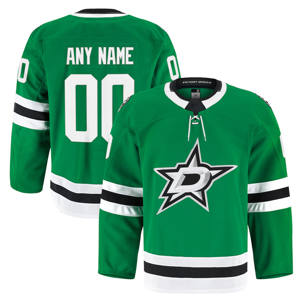 Gdoa Custom D.Stars Kelly Green Home Authentic Pro Jerseys