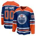 Gdoa Custom E.Oilers Royal Home Breakaway Jerseys