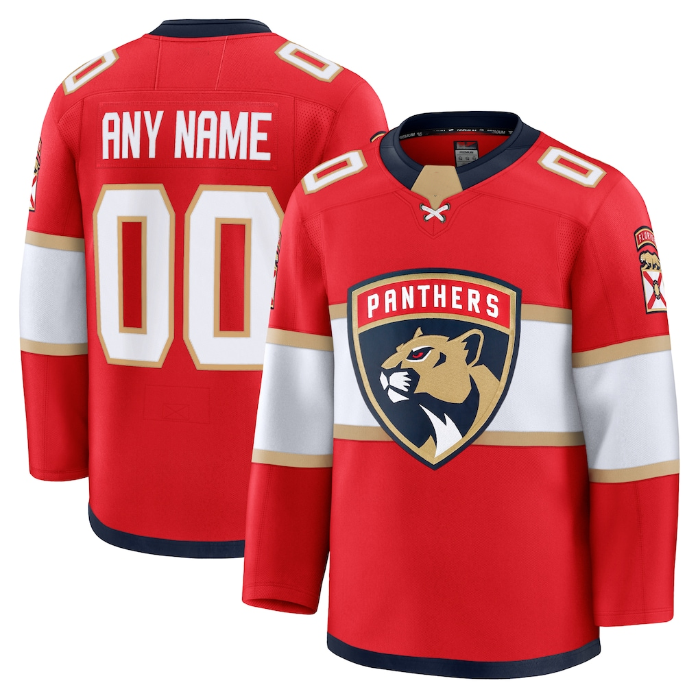 Gdoa Custom F.Panthers Red Home Premium Jerseys