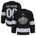 Gdoa Custom LA.Kings Black Alternate Authentic Pro Jerseys
