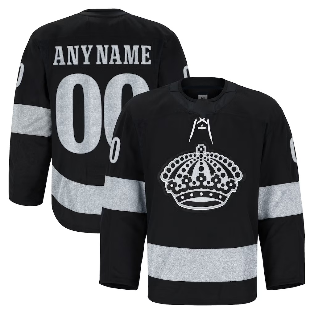 Gdoa Custom LA.Kings Black Alternate Authentic Pro Jerseys