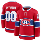 Gdoa Custom M.Canadiens Red Home Premium Jerseys