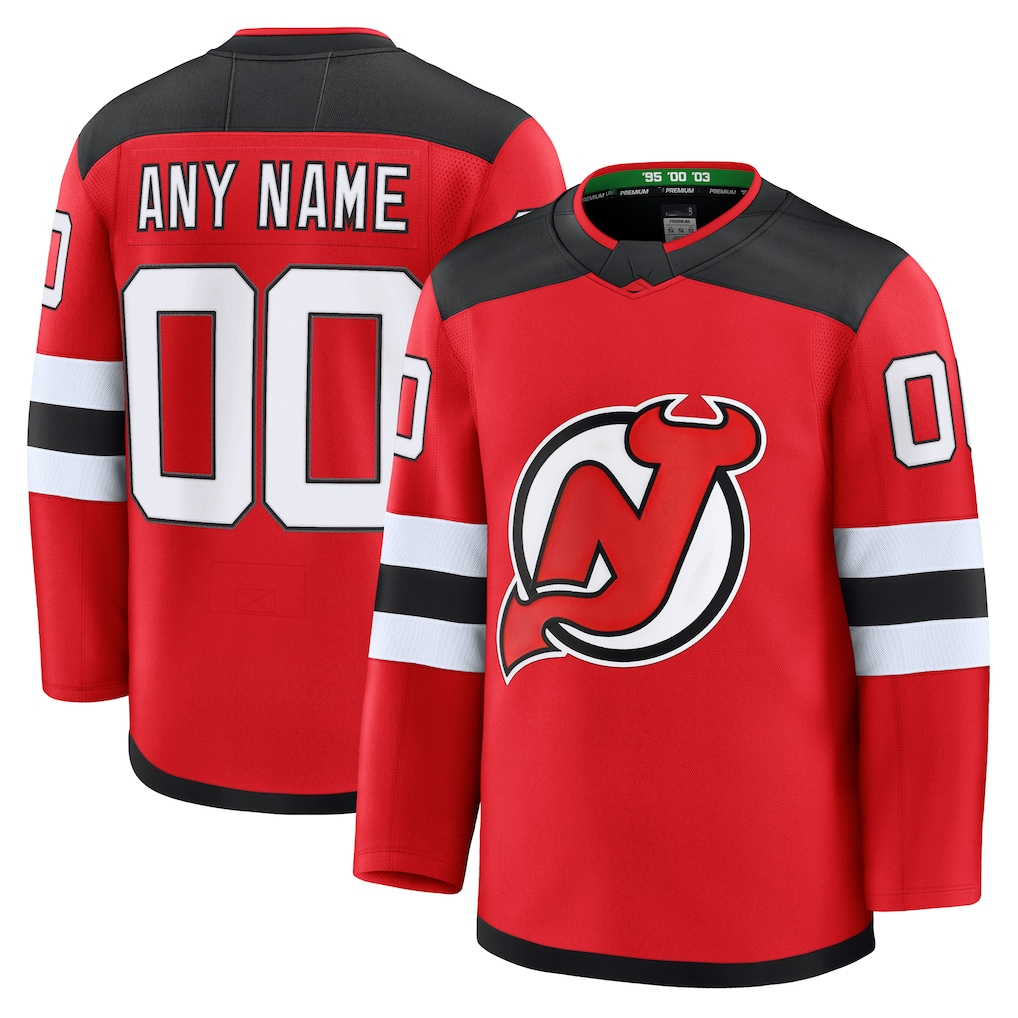Gdoa Custom N.Jersey Devils Red Home Premium Jerseys