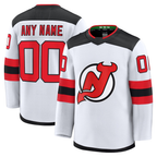Gdoa Custom N.Jersey Devils White Away Premium Jerseys