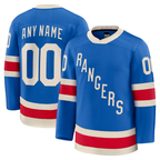 Gdoa Custom NY.Rangers Blue Centennial Premium Jerseys