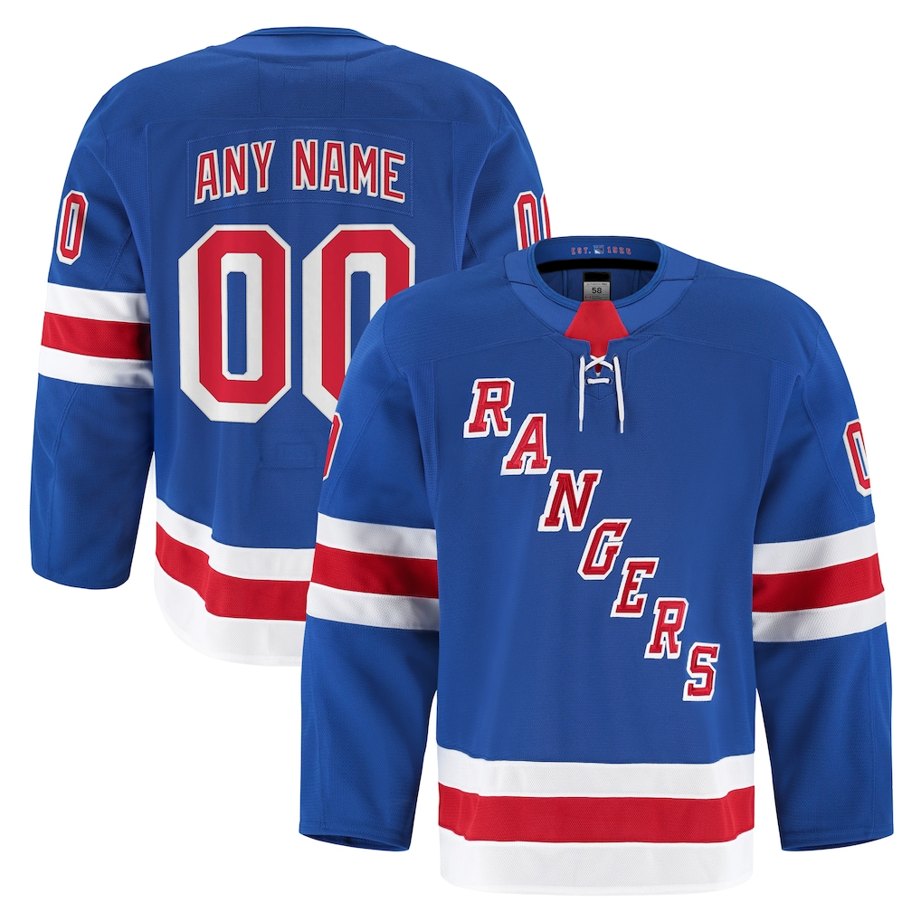 Gdoa Custom NY.Rangers Royal Home Authentic Pro Jerseys