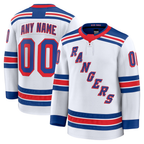 Gdoa Custom NY.Rangers White Away Premium Jerseys