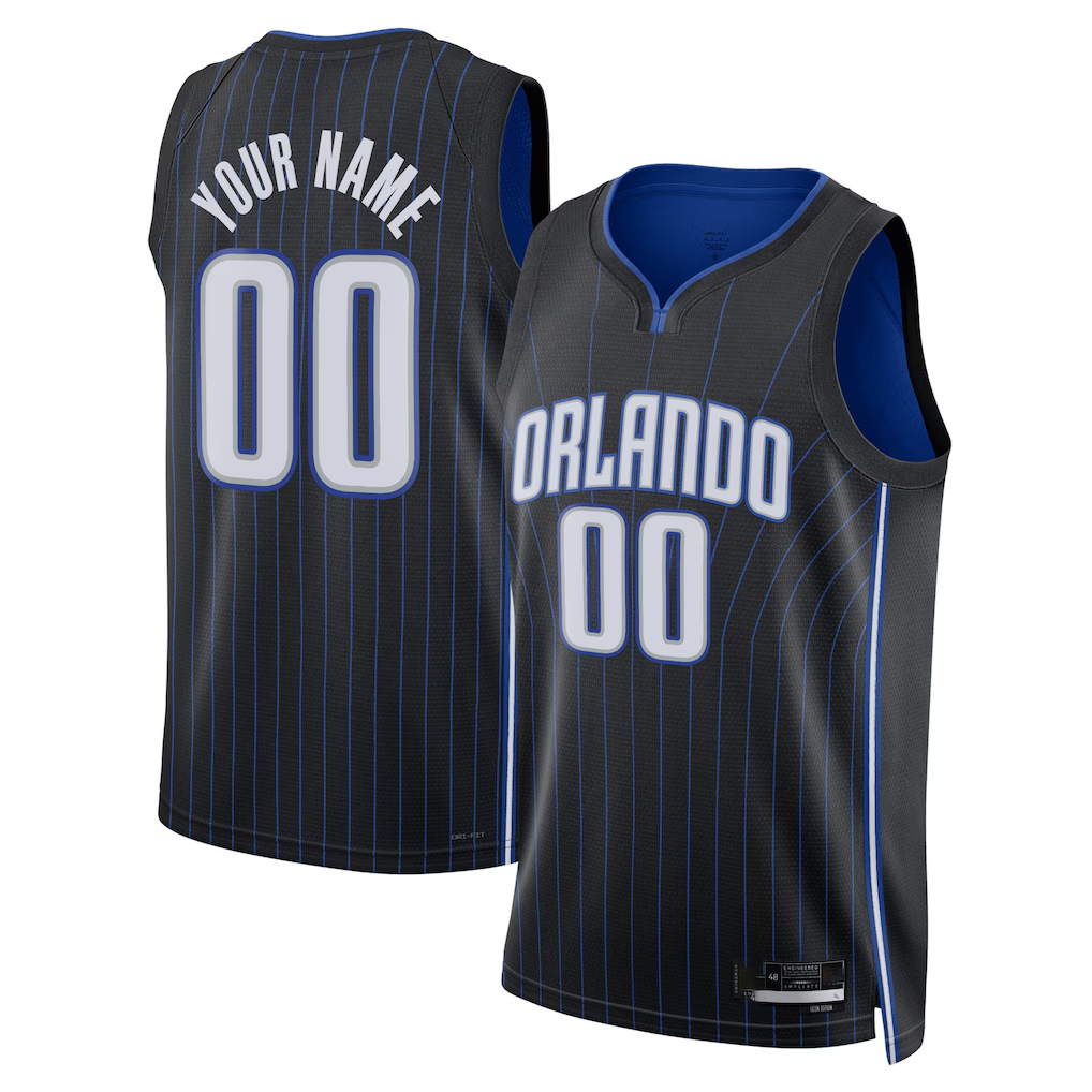 Edoa Custom O.Magic Black Swingman Jerseys - Icon Edition