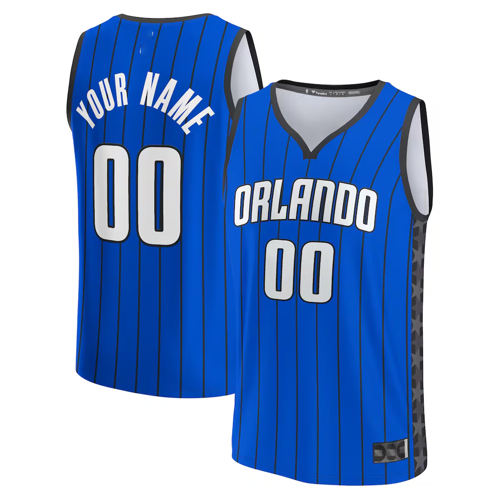 Edoa Custom O.Magic Blue Fast Break Jerseys - Statement Edition