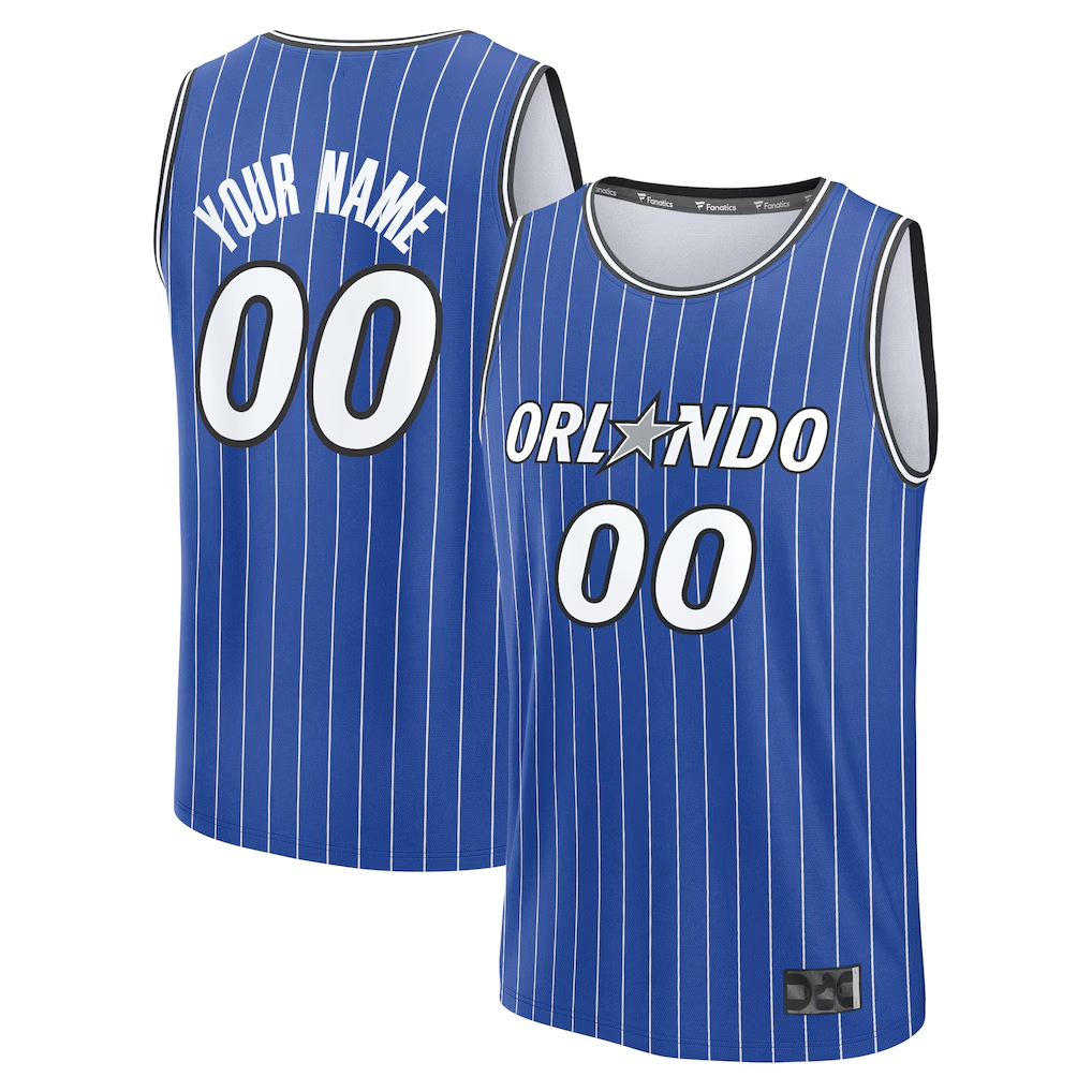 Edoa Custom O.Magic Blue Fast Break Replica Jerseys - Icon Edition
