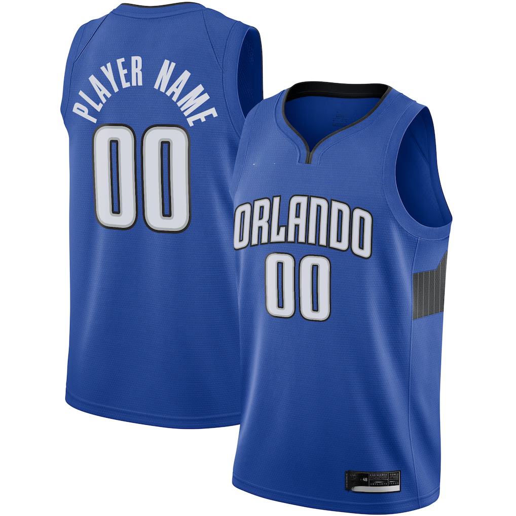 Edoa Custom O.Magic Blue Swingman Jerseys - Statement Edition