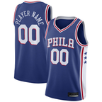 Edoa Custom P.76ers Royal 2020-21 Swingman Jerseys - Icon Edition