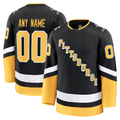 Gdoa Custom P.Penguins Black Alternate Premium Jerseys