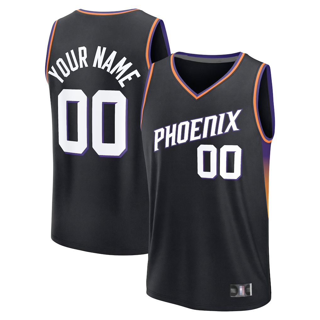 Edoa Custom P.Suns Fanatics Black Fast Break Jerseys - Icon Edition