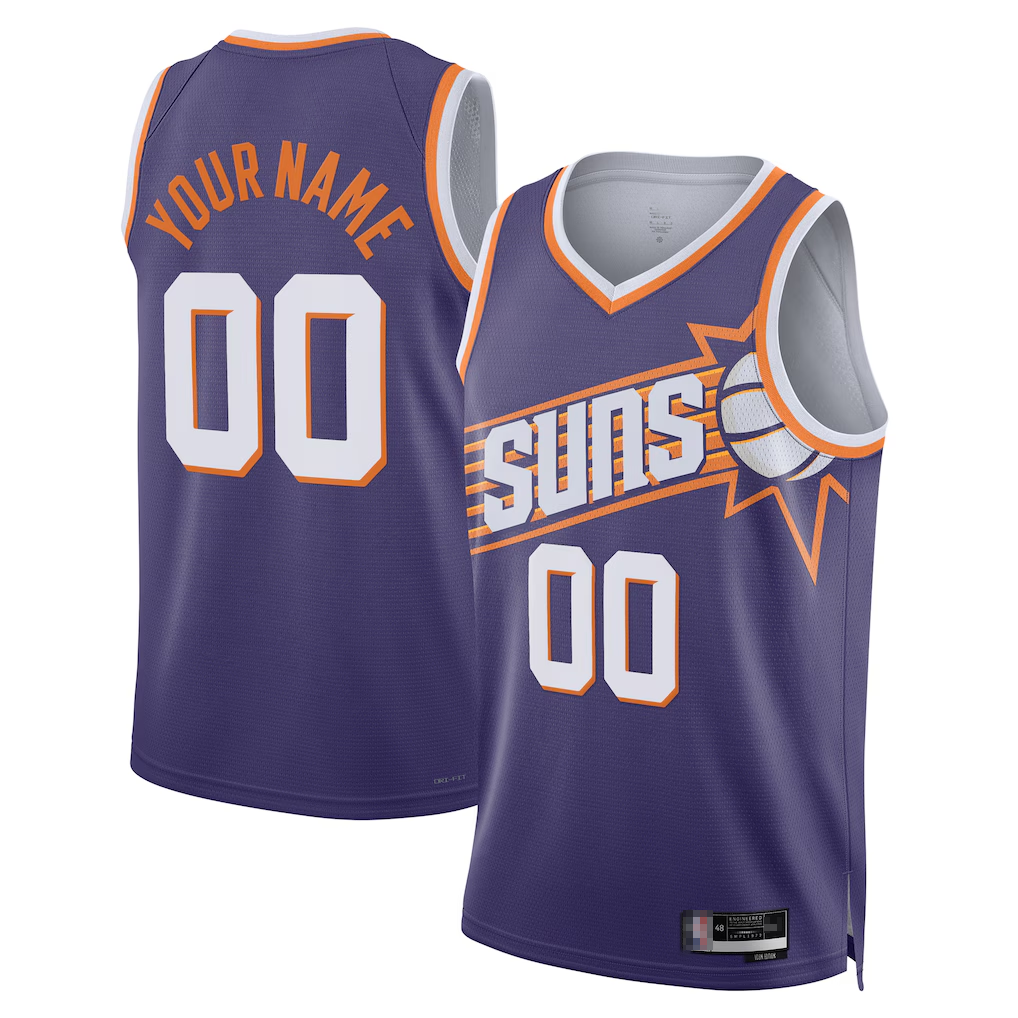 Edoa Custom P.Suns Purple Swingman Jerseys - Icon Edition