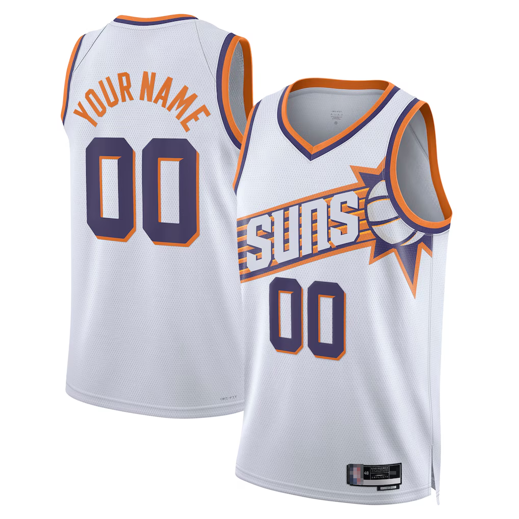 Edoa Custom P.Suns White Swingman Jerseys - Association Edition