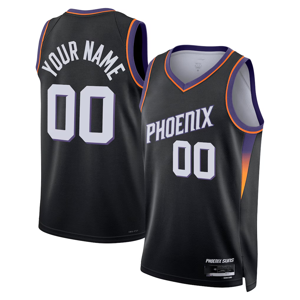 Edoa Custom P.Sunss Black Swingman Jerseys - Statement Edition