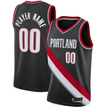 Edoa Custom PT.Blazers Black 2020-2021 Swingman Jerseys - Icon Edition