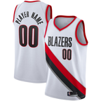 Edoa Custom PT.Blazers White 2020-2021 Swingman Jerseys - Association Edition