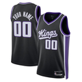 Edoa Custom S.Kings Black Swingman Jerseys - Icon Edition