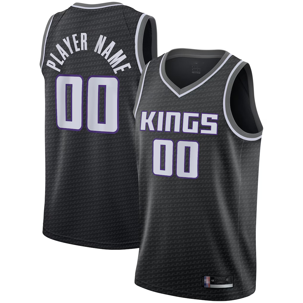 Edoa Custom S.kings Black Swingman Jerseys - Statement Edition