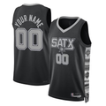 Edoa Custom SA.Spurs Black 2022-2023 Swingman Jerseys - Statement Edition
